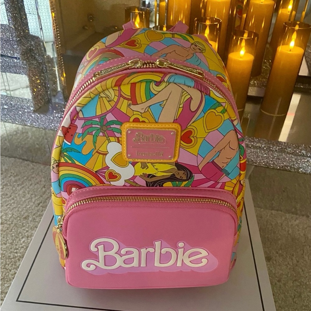 Barbie Multicolor Graphic Backpack - image 7